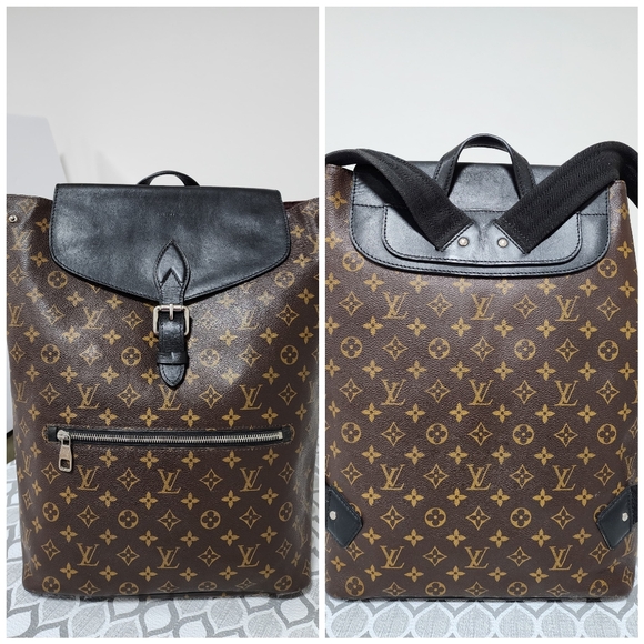 Louis Vuitton Monogram Macassar Palk Backpack Brown/Black main image 10